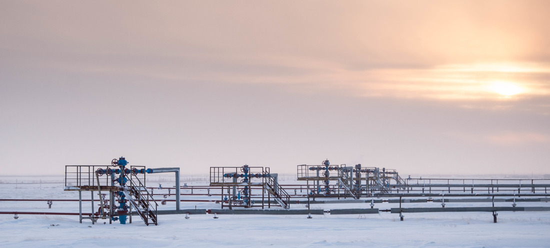 Gas well cluster, the Yamburgskoye field